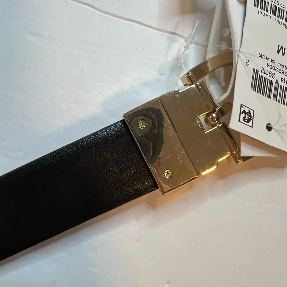 Giani Bernini Reversible‎ Belt Medium Brown Logo to Black New